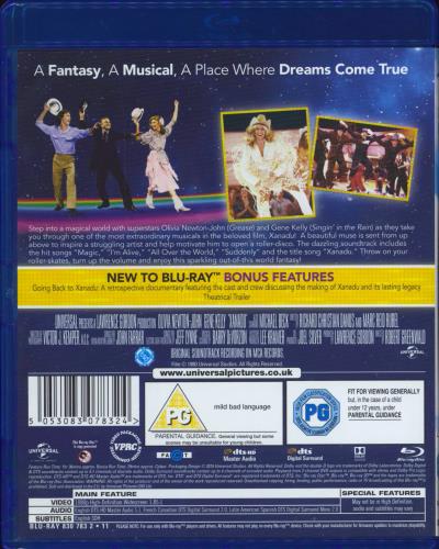 Olivia Newton John Xanadu Blu Ray DVD UK ONJBRXA769931