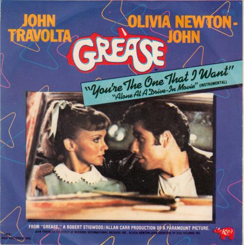 Olivia Newton John You're The One That I Want - P/S 7" vinyl single (7 inch record / 45) Italian ONJ07YO648885