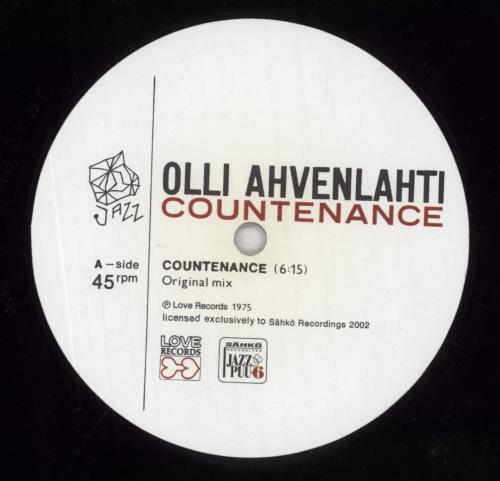 Olli Ahvenlahti Countenance 12" vinyl single (12 inch record / Maxi-single) Finnish 8QY12CO854128