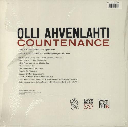 Olli Ahvenlahti Countenance 12" vinyl single (12 inch record / Maxi-single) Finnish 8QY12CO854128