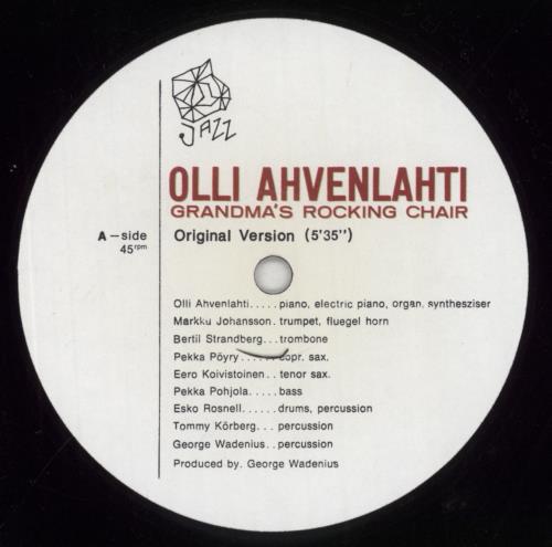 Olli Ahvenlahti Grandma's Rocking Chair 12" vinyl single (12 inch record / Maxi-single) Finnish 8QY12GR854135