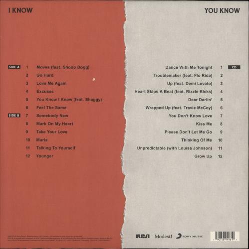 Olly Murs You Know I Know vinyl LP album (LP record) UK OLQLPYO881441