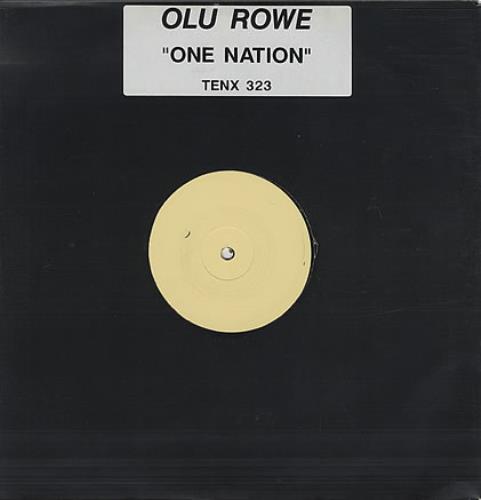 Olu Rowe One Nation 12" vinyl single (12 inch record / Maxi-single) UK OAM12ON395953