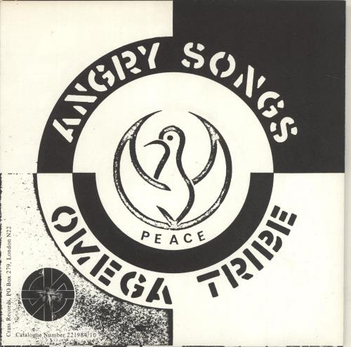 Omega Tribe Angry Songs 7" vinyl single (7 inch record / 45) UK OMG07AN692297