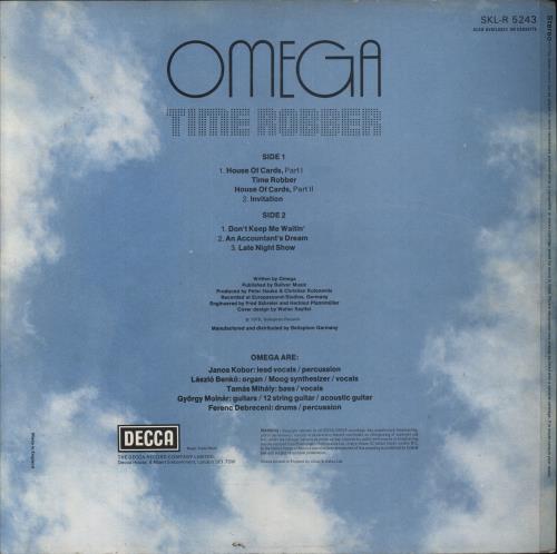 Omega Time Robber - EX vinyl LP album (LP record) UK OMILPTI860334