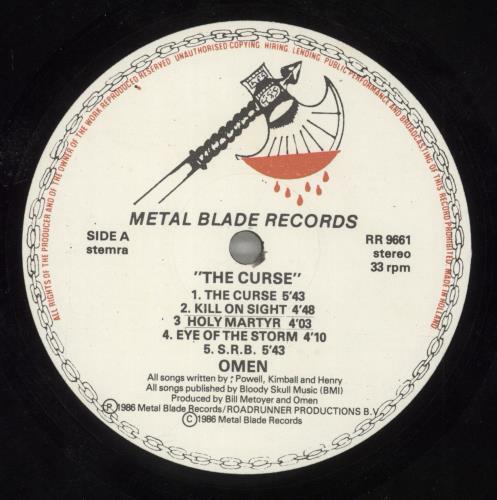 Omen The Curse vinyl LP album (LP record) Dutch OMNLPTH575966