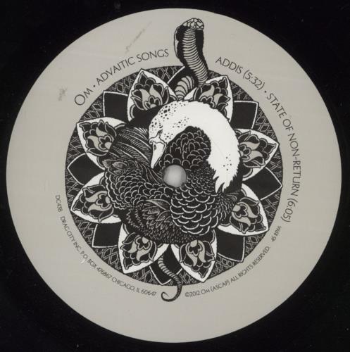 OM Advaitic Songs 2-LP vinyl record set (Double LP Album) US 0-B2LAD867903