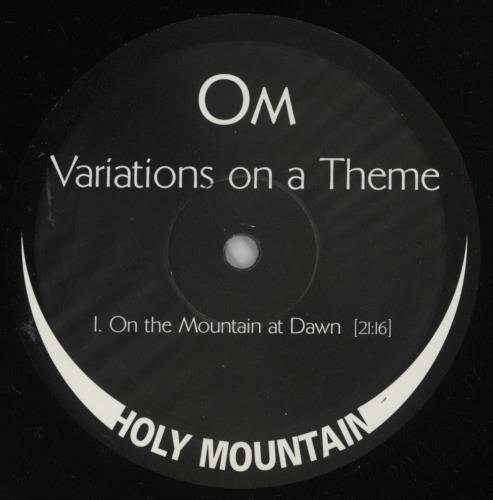 OM Variations On A Theme vinyl LP album (LP record) US 0-BLPVA752529