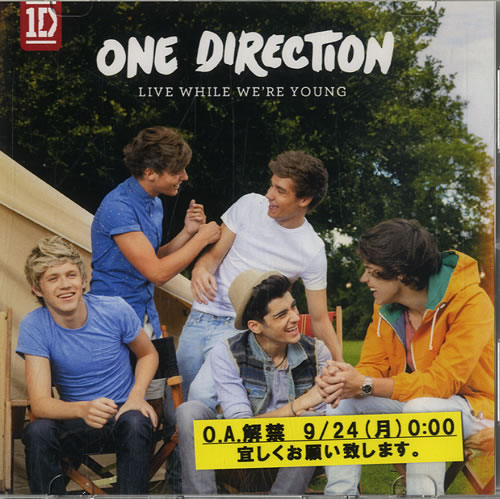 One Direction Live While We're Young CD-R acetate Japanese OO5CRLI585262