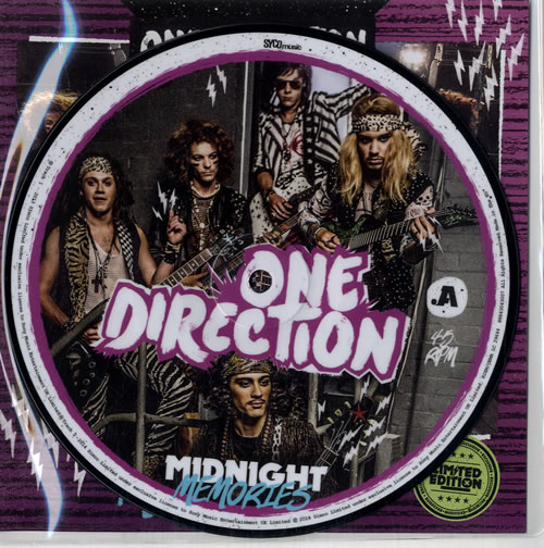 One Direction Midnight Memories - RSD 7" vinyl picture disc (7 inch picture disc single) UK OO57PMI602699