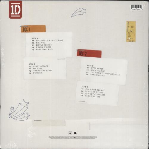 One Direction Take Me Home - Translucent with White Swirls 2-LP vinyl record set (Double LP Album) US OO52LTA809222