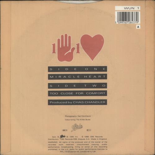 One Hand One Heart Miracle Heart 7" vinyl single (7 inch record / 45) UK ONH07MI865353