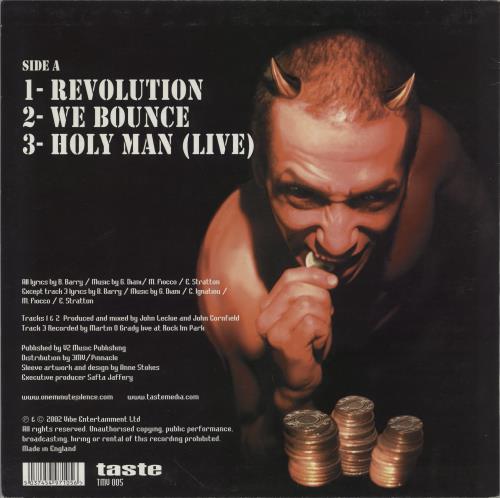 One Minute Silence Revolution 10" vinyl single (10 inch record) UK OMS10RE765706
