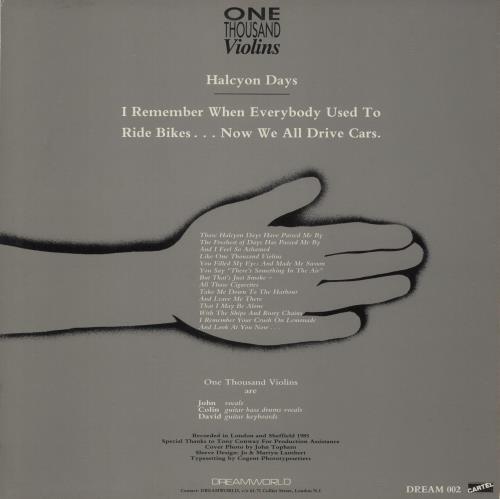 One Thousand Violins Halcyon Days 12" vinyl single (12 inch record / Maxi-single) UK ONQ12HA682049