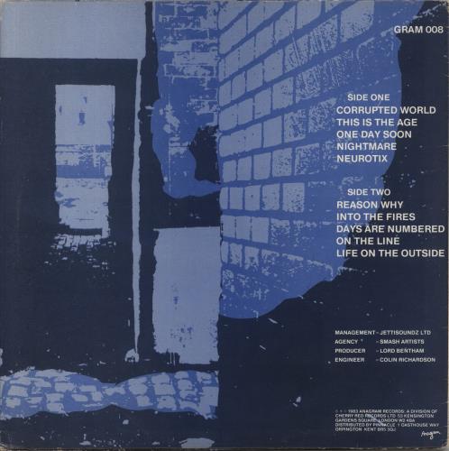 One Way System Writing On The Wall - VG vinyl LP album (LP record) UK 39VLPWR860475