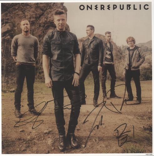 OneRepublic Native - Clear Vinyl + Autographed Print - Sealed 2-LP vinyl record set (Double LP Album) US OEN2LNA879619