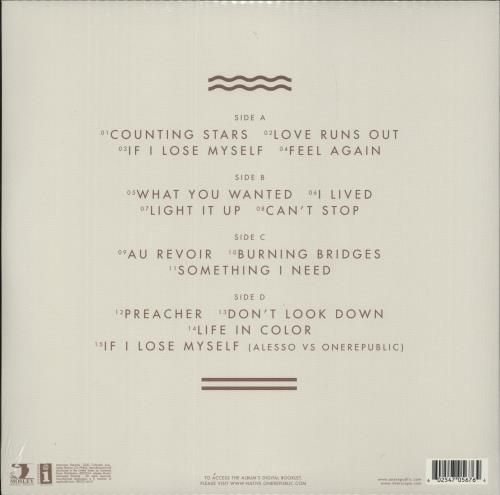 OneRepublic Native - Clear Vinyl + Autographed Print - Sealed 2-LP vinyl record set (Double LP Album) US OEN2LNA879619