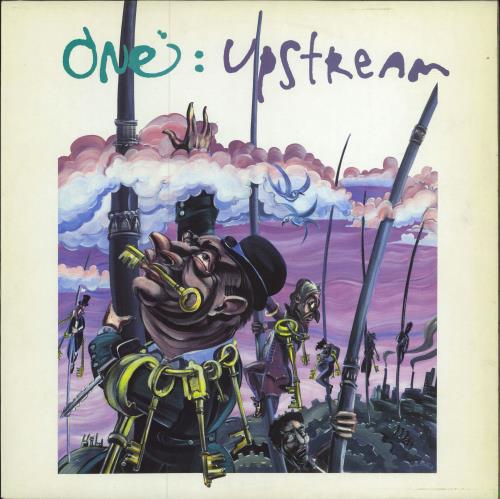 One Upstream + Photo/Press Release vinyl LP album (LP record) UK ONVLPUP780865