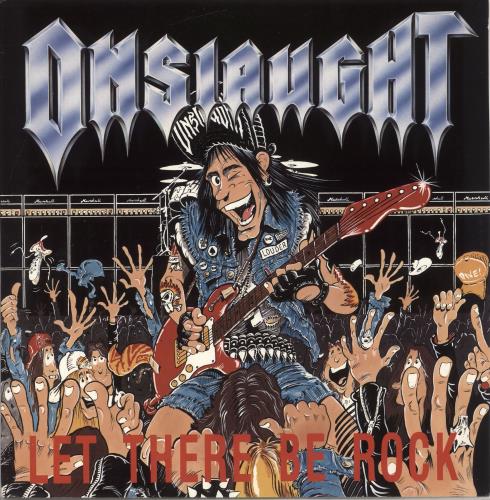 Onslaught Let There Be Rock 12" vinyl single (12 inch record / Maxi-single) UK ONU12LE726891
