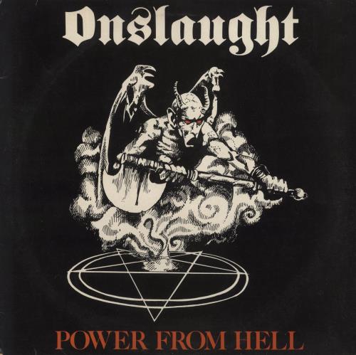 Onslaught Power From Hell - VG vinyl LP album (LP record) UK ONULPPO859991