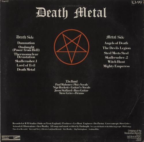 Onslaught Power From Hell - VG vinyl LP album (LP record) UK ONULPPO859991