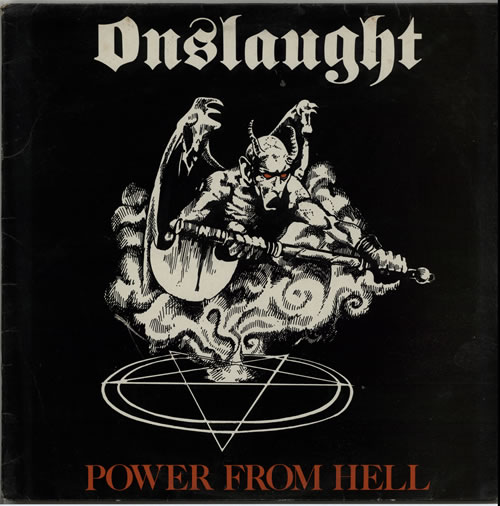 Onslaught Power From Hell vinyl LP album (LP record) UK ONULPPO627099