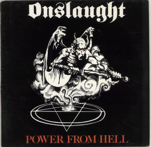 Onslaught Power From Hell vinyl LP album (LP record) UK ONULPPO700570