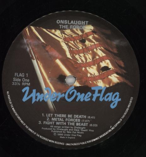 Onslaught The Force - VG vinyl LP album (LP record) UK ONULPTH860139