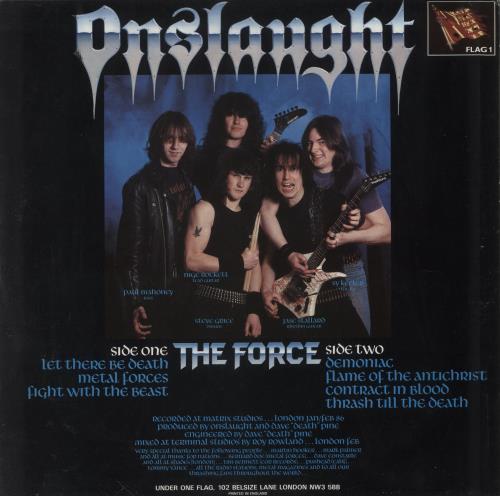 Onslaught The Force - VG vinyl LP album (LP record) UK ONULPTH860139