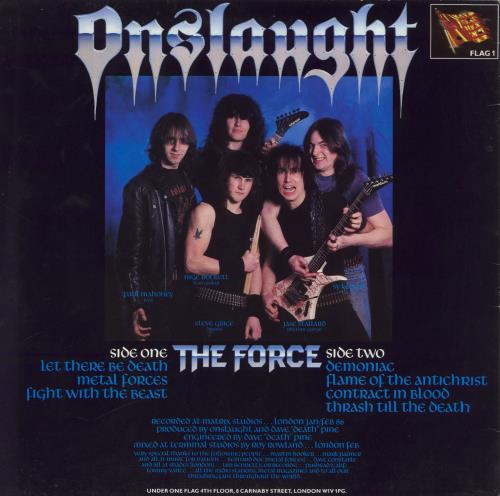 Onslaught The Force vinyl LP album (LP record) UK ONULPTH580001