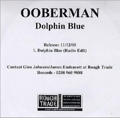 Ooberman Dolphin Blue CD-R acetate UK OBOCRDO294975