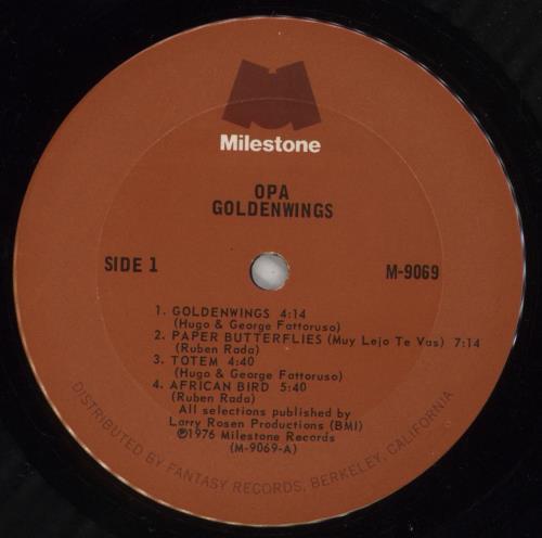 Opa Goldenwings - VG Sleeve vinyl LP album (LP record) US OPBLPGO877256