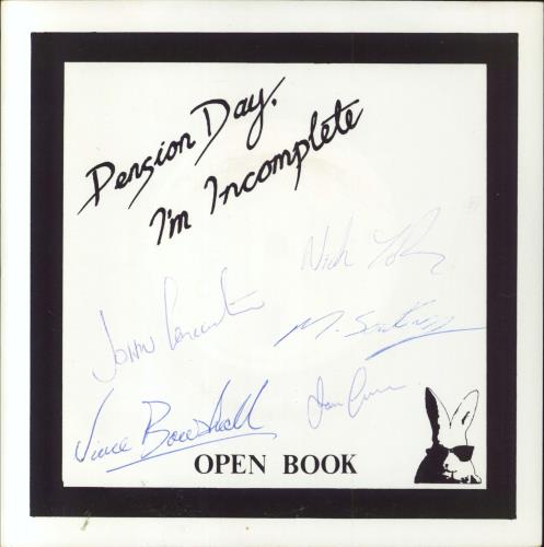 Open Book Pension Day 7" vinyl single (7 inch record / 45) UK 4ZJ07PE793654