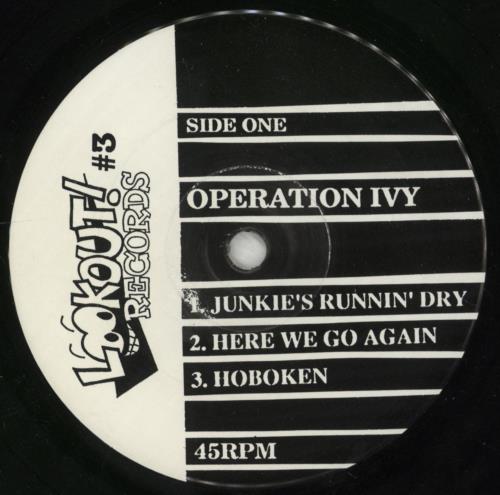Operation Ivy Hectic E.P. 7" vinyl single (7 inch record / 45) US OIE07HE783832