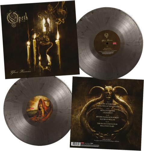 Opeth Ghost Reveries - Black & Silver Marbled Vinyl + Poster - Numbered Edition 2-LP vinyl record set (Double LP Album) UK OEP2LGH874185