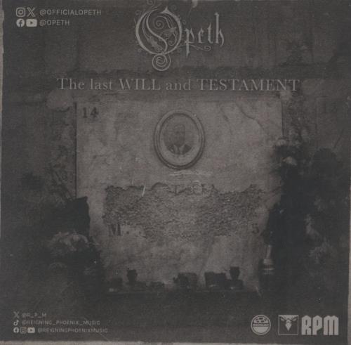 Opeth The Last Will And Testament - Silver Opaque Vinyl - Autographed Art Card - Sealed 2-LP vinyl record set (Double LP Album) German OEP2LTH863588