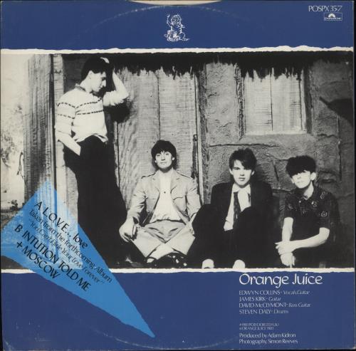 Orange Juice Love...Love 12" vinyl single (12 inch record / Maxi-single) UK ORJ12LO33054