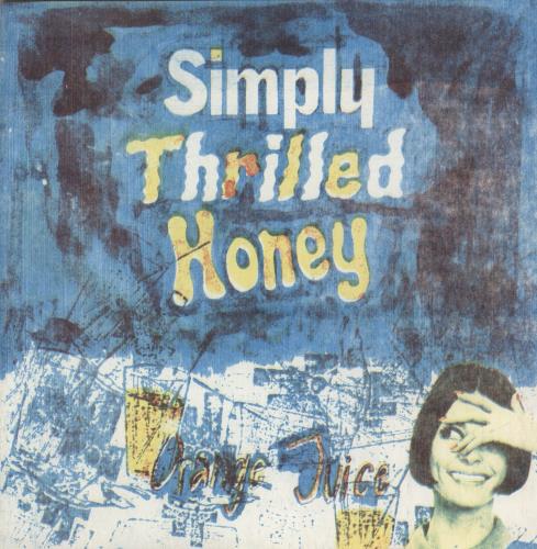 Orange Juice Simply Thrilled Honey + Insert - 2nd 7" vinyl single (7 inch record / 45) UK ORJ07SI887851