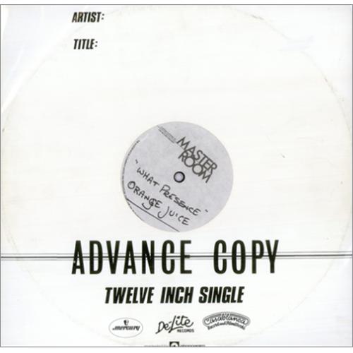 Orange Juice What Presence 12" vinyl single (12 inch record / Maxi-single) UK ORJ12WH424545