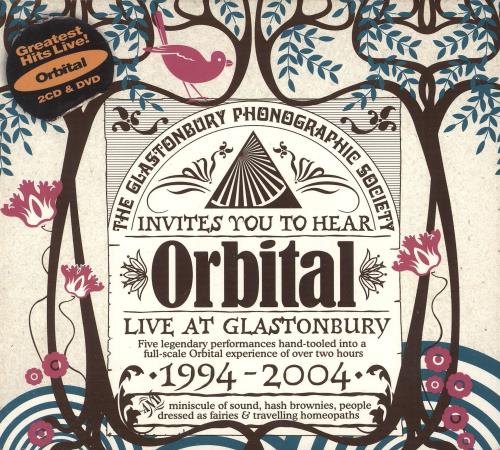 Orbital Live At Glastonbury 1994 - 2004 3-disc CD/DVD Set UK ORT3DLI744262
