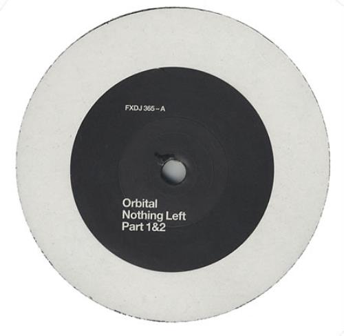 Orbital Nothing Left 12" vinyl single (12 inch record / Maxi-single) UK ORT12NO138604