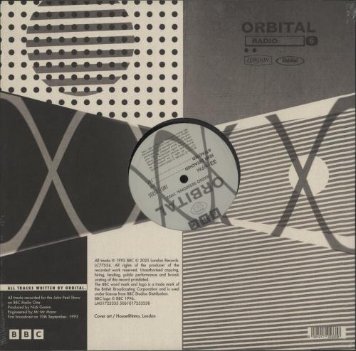 Orbital Radio Sessions: 1993 - Sealed 12" vinyl single (12 inch record / Maxi-single) UK ORT12RA868236