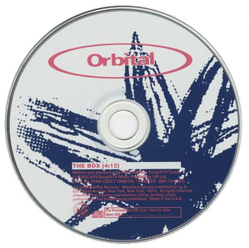 Orbital The Box CD single (CD5 / 5") US ORTC5TH85561