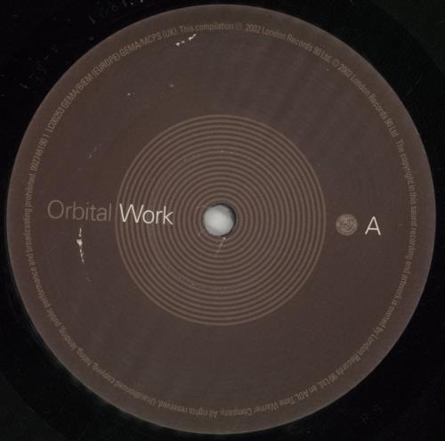 Orbital Work 1989-2002 2-LP vinyl record set (Double LP Album) UK ORT2LWO315038