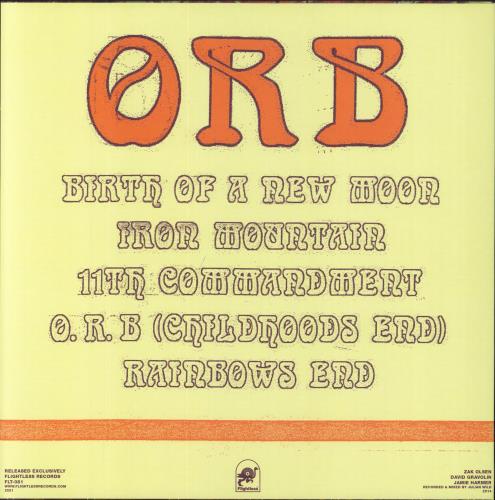 ORB Womb - Orange, Brown & White Twister Wax Vinyl vinyl LP album (LP record) Australian 83LLPWO860468