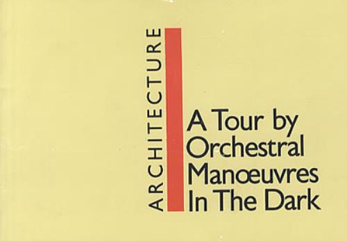Orchestral Manoeuvres In The Dark Architecture & Morality '81 + Ticket & Insert tour programme UK OMDTRAR94483