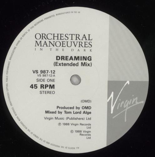 Orchestral Manoeuvres In The Dark Dreaming 12" vinyl single (12 inch record / Maxi-single) UK OMD12DR35545