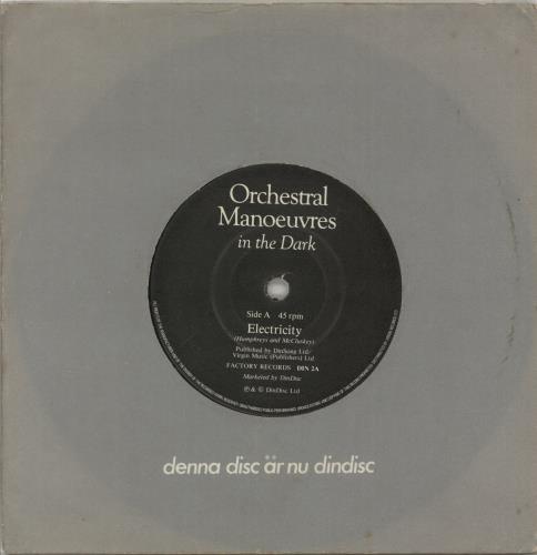 Orchestral Manoeuvres In The Dark Electricity 7" vinyl single (7 inch record / 45) UK OMD07EL870076