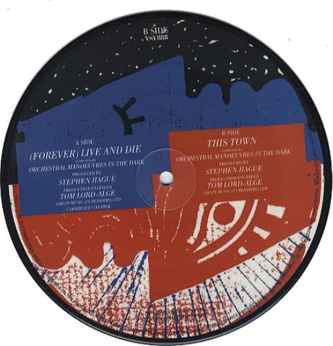 Orchestral Manoeuvres In The Dark Forever Live & Die 7" vinyl picture disc (7 inch picture disc single) UK OMD7PFO59445