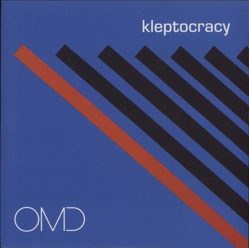 Orchestral Manoeuvres In The Dark Kleptocracy - Red Vinyl 7" vinyl single (7 inch record / 45) UK OMD07KL865926